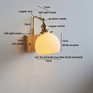 Celako™ Fiora Wall Light | Ceramic Entryway Lighting