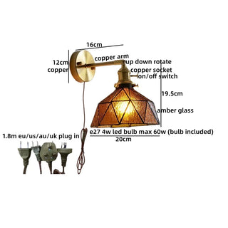 Celako™ Akagane Wall Light | Glass Japan Style