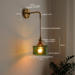 Celako™ Cupira Wall Light | Glass Bathroom Mirror Light
