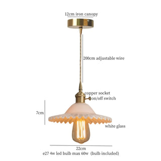 Celako™ Cupralune Pendant Light | Glass Stone Kitchen Island Lighting