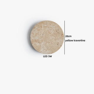 Celako™ Tavrin Wall Light | Yellow Travertine Japan Style