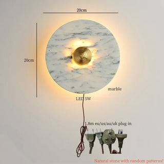 Celako™ Eclisso Wall Light | Marble Modern Bedroom Lighting