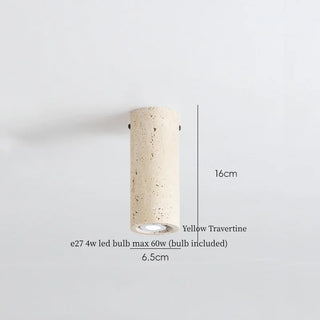 Celako™ Syenite Ceiling Light | Yellow Travertine Living Room Lighting