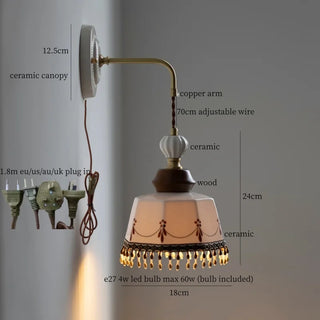 Celako™ Rimora Wall Light | Ceramic Living Room Lighting