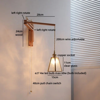 Celako™ Kirei Wall Light | Glass Bedroom Lighting