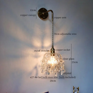 Celako™ Embero Wall Light | Glass Bedroom Lighting