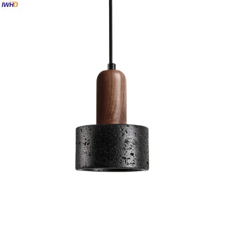 Celako™ Basaltra Pendant Light | Black Travertine Kitchen Island Lighting