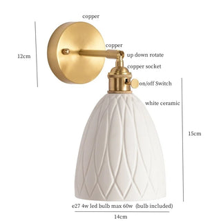 Celako™ Kaolys Wall Light | Copper Contemporary Bedroom Lighting