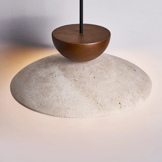 Celako™ Solaverta Pendant Light | Yellow Travertine Dining Room Lighting