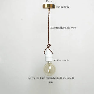 Celako™ Alvoria Pendant Light | White Ceramic Nordic Minimalism