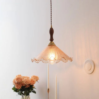 Celako™ Craquel Pendant Light | Amber Glass Kitchen Island Lighting