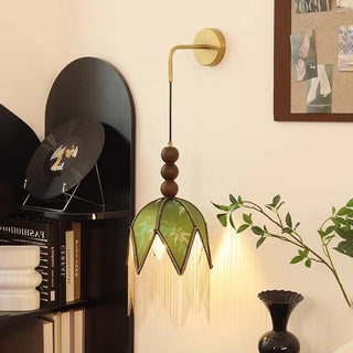 Celako™ Verdara Wall Light | Wood Bedside Lighting