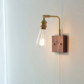 Celako™ Arcura Wall Light | Copper Glass Bedroom Lighting