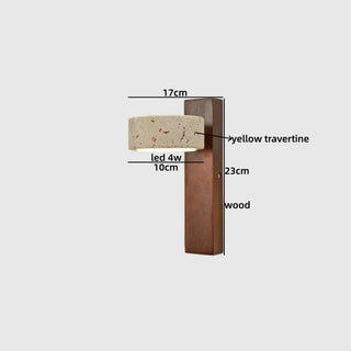 Celako™ Aurean Wall Light | Yellow Travertine Kitchen Island Lighting