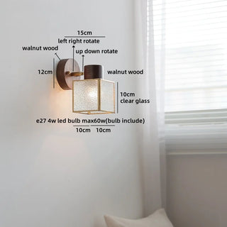 Celako™ Aurae Wall Light | Glass Bedside Lighting