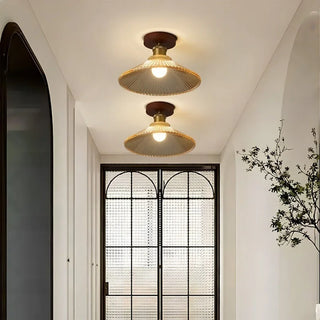 Celako™ Ambrial Ceiling Light | Amber Glass Nordic