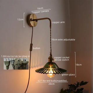 Celako™ Cateno Wall Light | Copper Glass Living Room Lighting
