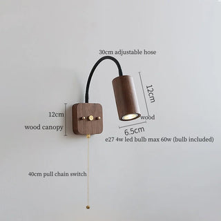 Celako™ Flexura Wall Light | Wood Bedroom Lighting