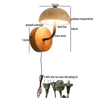 Celako™ Zenolith Wall Light | Travertine Hallway Lighting