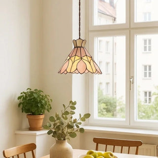 Celako™ Petalume Pendant Light | Pink Glass Bedroom Lighting