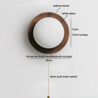 Celako™ Natura Wall Light | Ash Wood Bedside Lighting