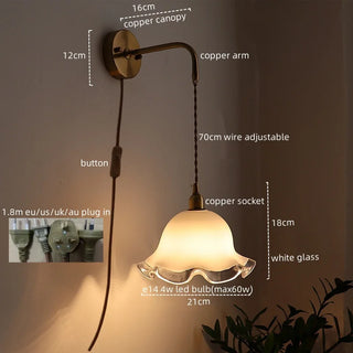 Celako™ Auricore Wall Light | Copper Bedroom Lighting