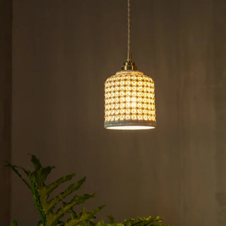 Celako™ Kurinuki Pendant Light | Ceramic Bedroom Lighting