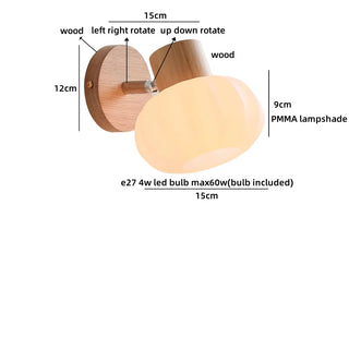 Celako™ Amberis Wall Light | Amber Glass Living Room Lighting