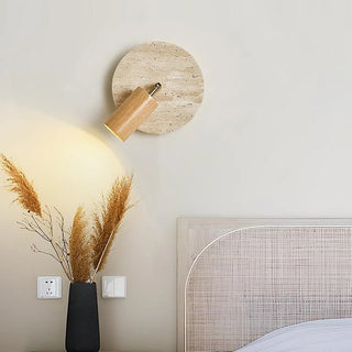 Celako™ Cavita Wall Light | Travertine Living Room Lighting