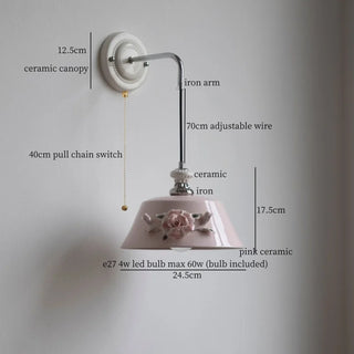 Celako™ Roselle Wall Light | Ceramic Living Room Lighting