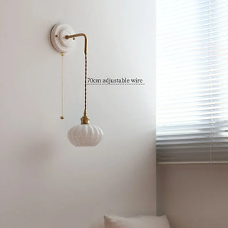 Celako™ Opalique Wall Light | White Glass Living Room Lighting