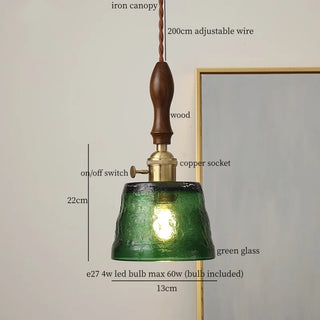 Celako™ Lumivera Pendant Light | Clear Glass French Vintage Bedroom Lighting