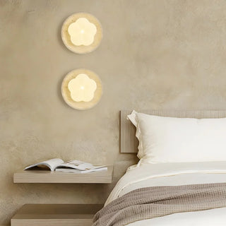 Celako™ Sabilune Wall Light | Yellow Travertine Living Room Lighting