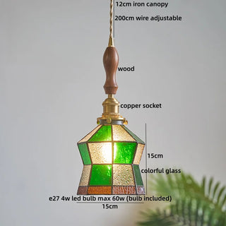 Celako™ Lumiva Pendant Light | Vintage Glass Bedroom Lighting