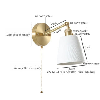 Celako™ Albarium Wall Light | Copper Living Room Lighting