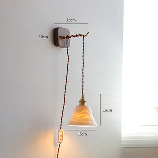 Celako™ Kumiko Wall Light | Ceramic Bedroom Lighting