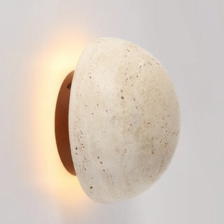 Celako™ Calcera Wall Light | Travertine Bedside Lighting
