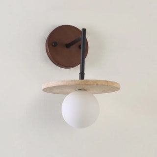 Celako™ Sferra Wall Light | White Glass Japan Style Bedroom Lighting