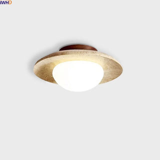 Celako™ Ishiwa Ceiling Light | Yellow Travertine Kitchen Island Lighting