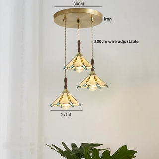 Celako™ Coralia Pendant Light | Glass Stone Bedroom Lighting