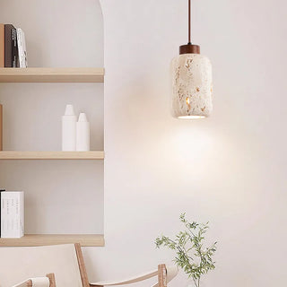 Celako™ Travertino Pendant Light | Yellow Travertine Kitchen Island Lighting