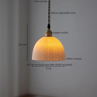 Celako™ Aurika Pendant Light | Ceramic Dining Room Lighting