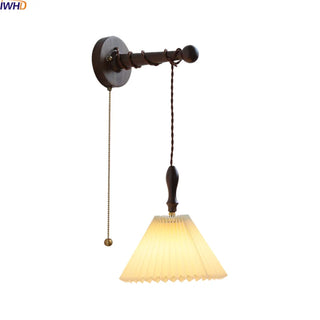 Celako™ Umbra Wall Light | Walnut Wood Bedside Lighting