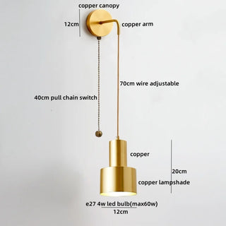 Celako™ Cuparo Wall Light | Copper Living Room Lighting