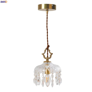 Celako™ Claryon Pendant Light | Glass Crystal Bedroom Lighting
