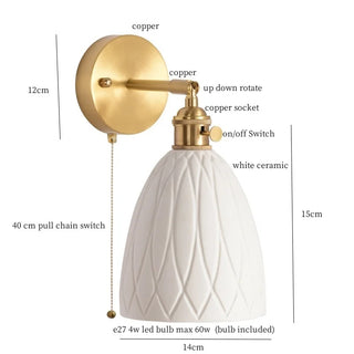 Celako™ Kaolys Wall Light | Copper Contemporary Bedroom Lighting