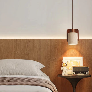 Celako™ Calcaria Pendant Light | Wood Yellow Travertine Bedroom Lighting