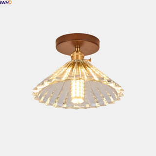 Celako™ Vitrino Ceiling Light | Glass Copper Wabi Sabi Style