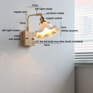 Celako™ Fiora Wall Light | Ceramic Entryway Lighting