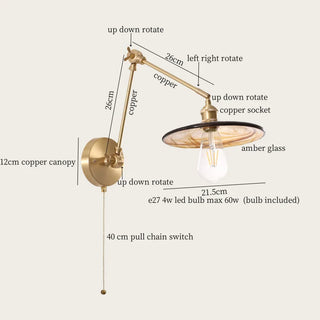 Celako™ Cupriana Wall Light | Copper Bedroom Lighting